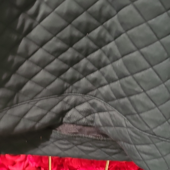 DSG Jacquard Fleece Half Zip Dark Teal Ocean Quilted Pullover Size Medium - Picture 5 of 6